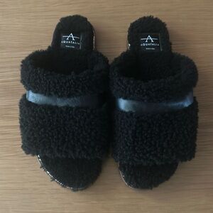 Aquatalia Alina Shearling Calf Slippers